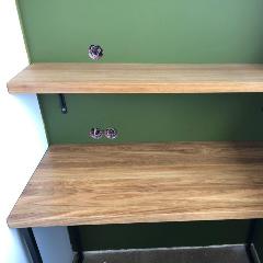Столешница из цельноламельного дуба для балкона 1235х520х40 мм