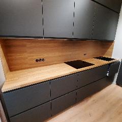 Столешница из сращенного дуба для кухни 2890х570х40 мм